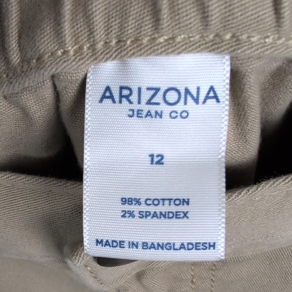 Arizona Jean Company Beige/Khaki Wide Leg‎ Cargo Pants Utility - Picture 8 of 8